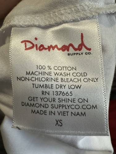Diamond Supply Co. Craftsman White Screenprint Size XS Brand New - Picture 6 of 8