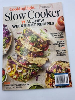 COOKING LIGHT MAGAZINE - SLOW COOKER - FALL 2024 - NEW