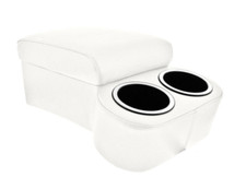 Wallaby White Bench Seat Console With Drink Holders Musclecar Classic Hotrod Wallaby White Bench Seat Console With Drink Holders Musclecar Classic Hotrod