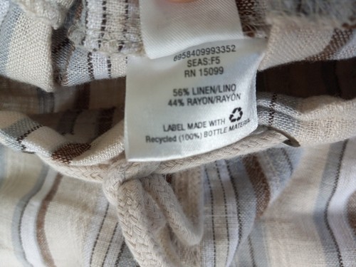 Canyon River Blues Women XL Summer Linen/Rayon Drawstring Stretch Waistband Pant - Picture 8 of 12