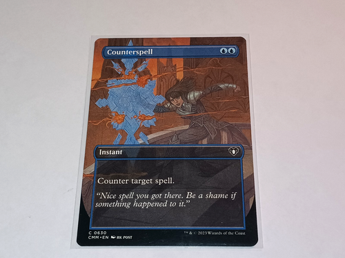 MTG 1x Counterspell Borderless Commander Masters Near Mint