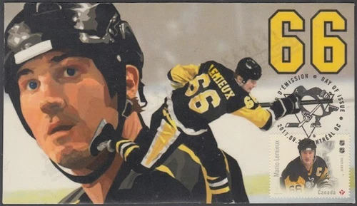 CANADA # 3031.11 - LEGENDS of HOCKEY MARIO LEMIEUX on SUPERB FIRST DAY COVER