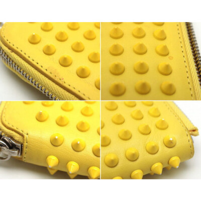 Christian Louboutin CRIS CASE Spikes, Yellow Leather [EX] Limited