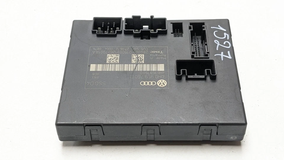 AUDI A8 SEAT MEMORY CONTROL MODULE ECU FRONT LEFT SIDE 4H0959760D D4 4H 2012 - Image 3 of 4