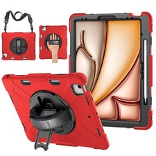 Funda protectora roja para iPad Air 13 pulgadas M2 6th 2024 y iPad Pro 12,9 pulgadas