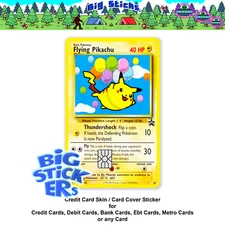 Credit Card Skin Cover SMART Sticker Flying Pikachu Pokémon Card Decal
