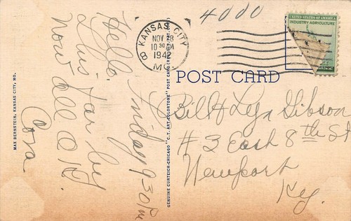 Tarjeta postal de colección Saludos desde Kansas City letras grandes vistas múltiples Kansas City, MO - Imagen 2 de 2