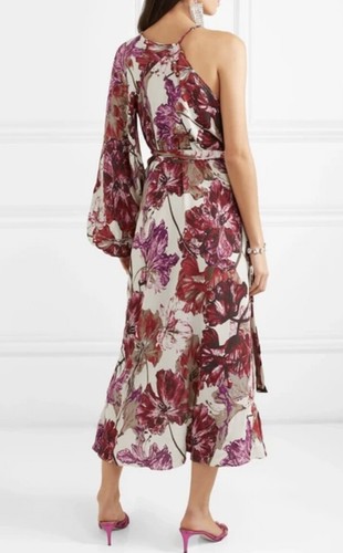 Rotate Birger Christensen asymmetrisch Blumenmuster Wickelkleid DK 36 (UK 10) - Bild 2 von 5
