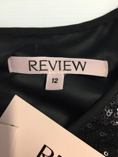 REVIEW SIZE 12 WOMENS BLACK EVENING COCKTAIL TIME TO SHINE DRESS LINED BRAND NEW - Picture 12 of 16