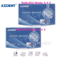 Soportes de Cerámica de Ortodoncia Dental Roth/MBT 022 345 Ganchos Mar