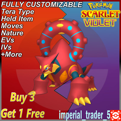 Pokémon Scarlet and Violet Volcanion W/ Best 6IV Customizable