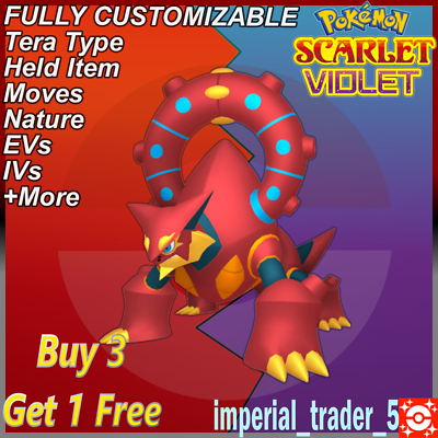 6IV Volcanion - Pokemon Scarlet And Violet Nintendo Handheld Game (2022)