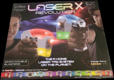 Laser X Revolution Two Player Micro Laser Tag Gaming Blaster Set New Sealed