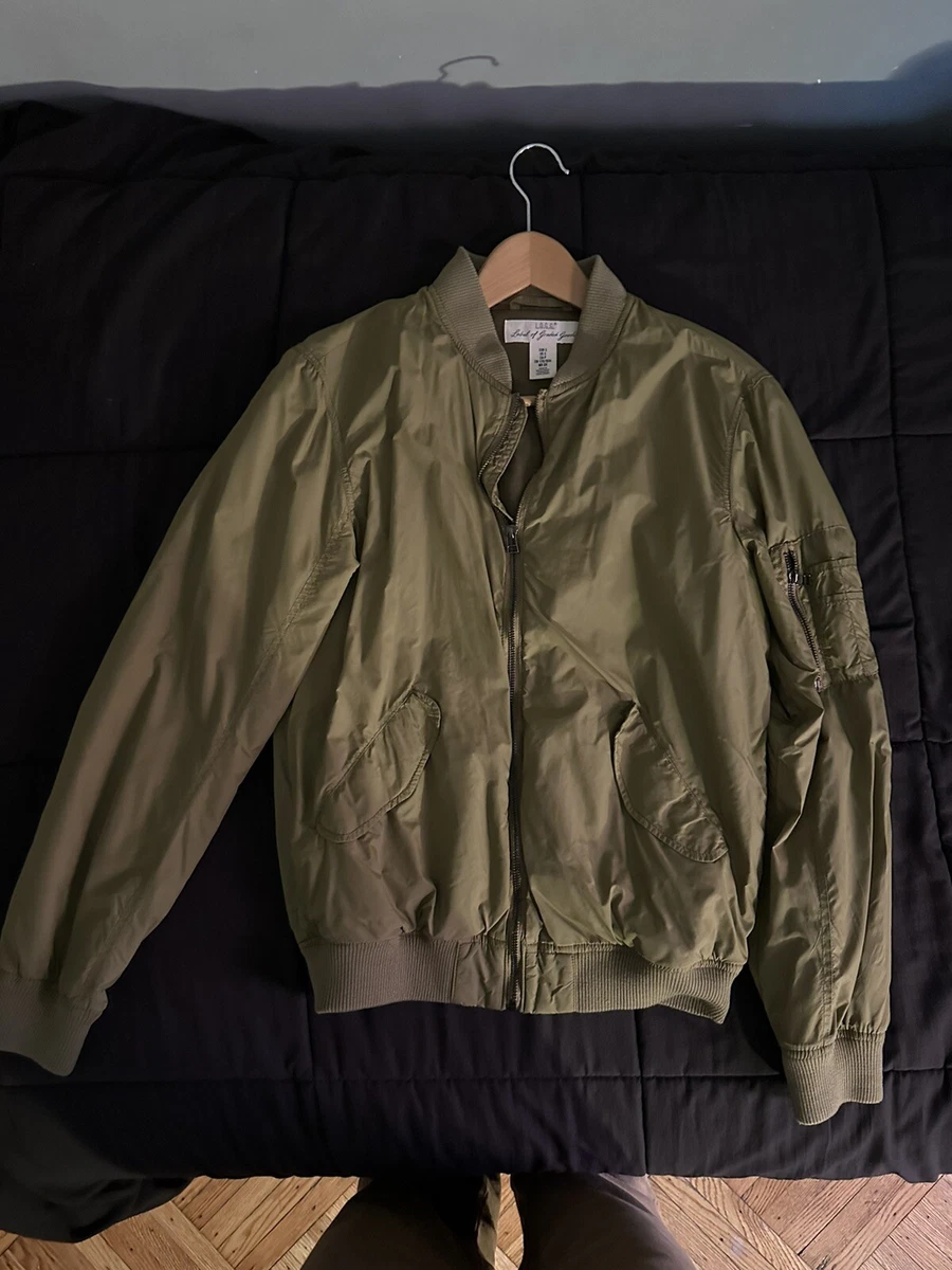 Padded Nylon Bomber Jacket - Luxury Green