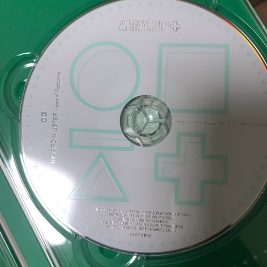 BTS 3rd Muster Army Zip + Official DVD Full Set 3 Disc + BTS 3rd Muster Army Zip + Official DVD Full Set 3 Disc +