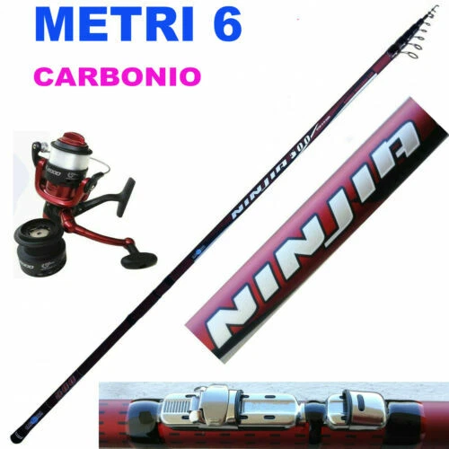 Kit completo combo canna-mulinello carpa