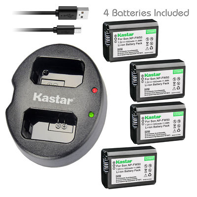 NP-FW50 Battery or Dual Charger for Sony SLT-A33 SLT-A35 SLT-A37 SLT-A55, NEX-3