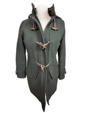 I. Spiewak & Sons Women's Forest Green Toggle Field Overcoat Size Medium