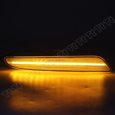 Amber LED Bumper Side Marker Signal Light For 07-09 Mercedes Benz