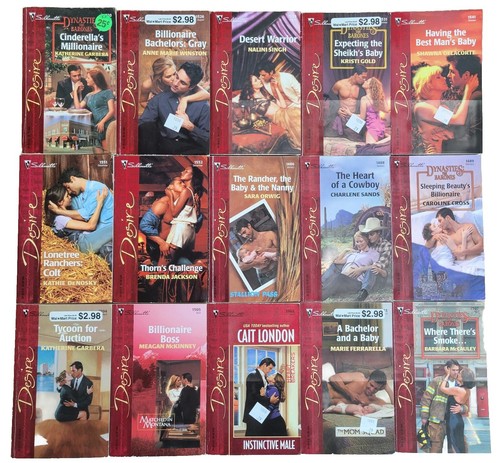 Silhouette Desire Romance Paperback Books Lot of 30 Various Authors 2002-2003 - Picture 2 of 6