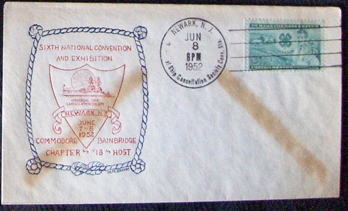 3 US FDC 6th National Convention & Exhibition Commodore Bainbridge 1952 - Picture 3 of 3