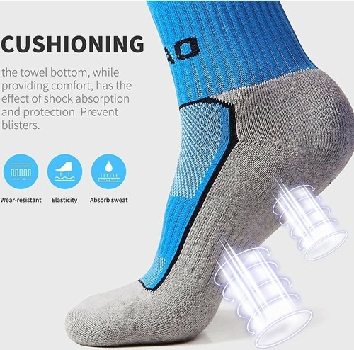 Kalakids Sport Socks 3 Packs Knee High Tube Socks Towell Bottom Pressure ,Soccer - Picture 4 of 6