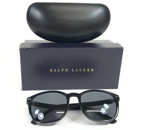Ralph Lauren Sunglasses PH4208U 5001/81 Shiny Black Frames Polarized Gray Lenses