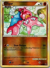 49/90 Gligar HGSS Undaunted Common Pokemon Reverse Holo LP