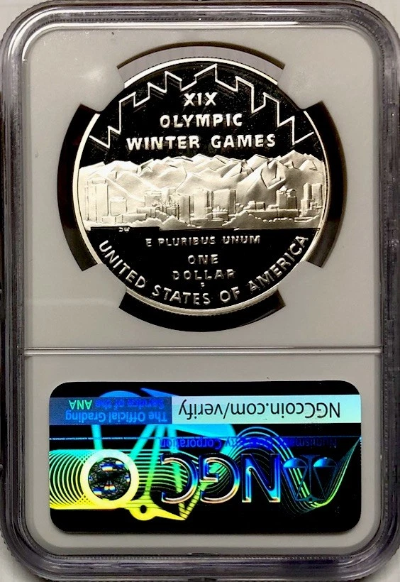 2002 SALT LAKE CITY OLYMPICS Silver Dollar NGC PF70💥FLAWLESS QUALITY💥JMERCANTI - Image 2 of 4