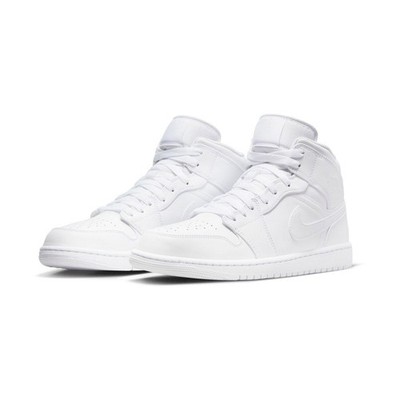 Nike Air Jordan 1 ホワイト Size 8 - Jordan 1 Mid Triple White for sale online | eBay