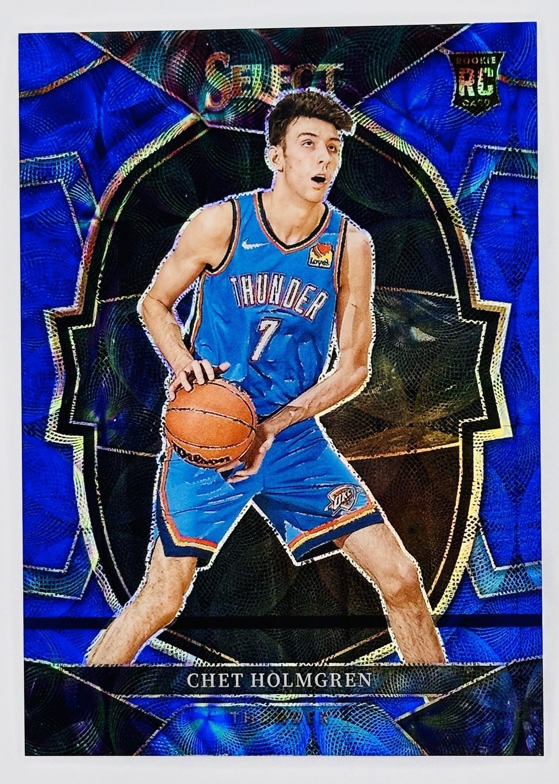 2022-23 Select CHET HOLMGREN Blue Scope Prizm /249 RC Concourse Level #83 OKC 🔥