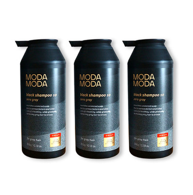 Moda Moda Pro Change Black Shampoo 10 Zero Gray 300g 3 Pack Hair Care Set