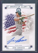 2024 Panini Boys of Summer JOSE CANSECO #AGS-JC American Glory Auto /99 Oakland