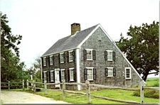 Cape Cod Saltbox Cottage Massachusetts Postcard E89