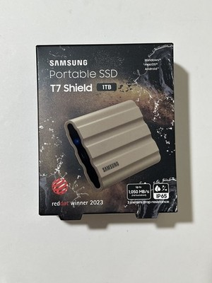 NEW SAMSUNG T7 Shield 1TB Portable Solid State Drive USB 3.2 MU-PE1T0K/AM