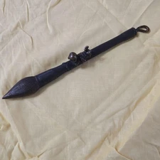  Bronze Statue Brush shape 9 inch Vintage Japanese Sculpture Paperweight