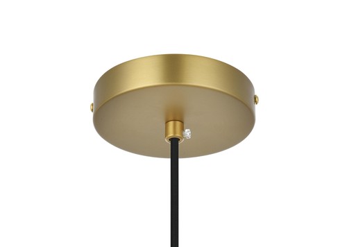 Elegant Lighting LD2216 Baxter 14"W Pendant - Chrome - Picture 3 of 10