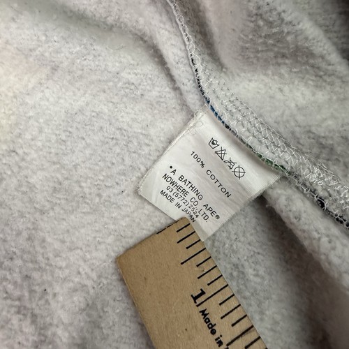 A Bathing Ape Baby Milo KAWS Hoodie Mens Large Bape Japan Camo Broken Zipper L - Picture 9 of 16