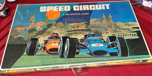 1971 Speed Circuit Formula 1 Grand Prix Racing Board Game By 3M Indy Car