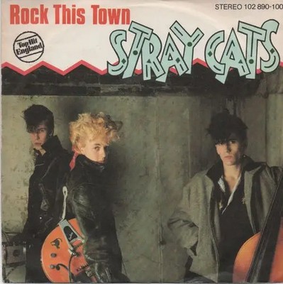 Stray Cats Rock This Town Vinyl Single 7inch NEAR MINT Arista