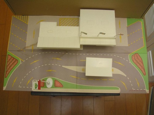 Estación de servicio Matchbox MG-1 BP con patio delantero de cartón Lesney Inglaterra rara - Imagen 8 de 12