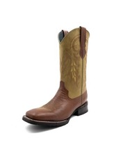 Ferrini Western Boots Mens Maverick Square Toe Leather Almond 15093-31