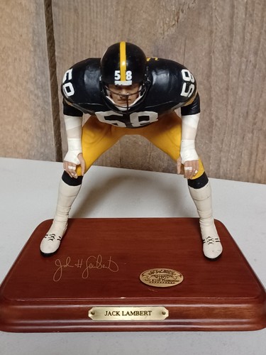Danbury Mint Legendary Jack Lambert #58 Statue Figur HOF Pittsburgh Steelers