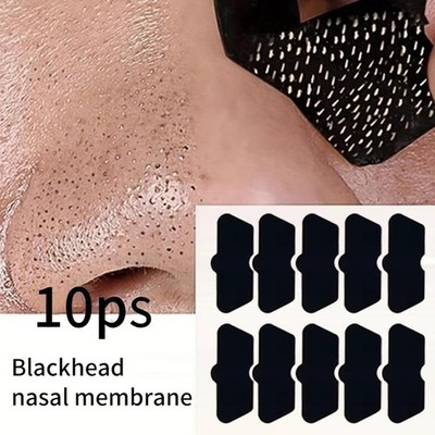 10pcs Blackhead Out Pores Charcoal Nose Cleansing Strip Patches Remover  