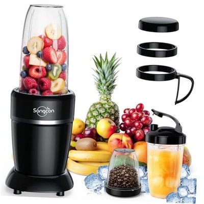  1000W Blender for Smoothies, Blenders for Kitchen with (3) Cups (2) Spout 