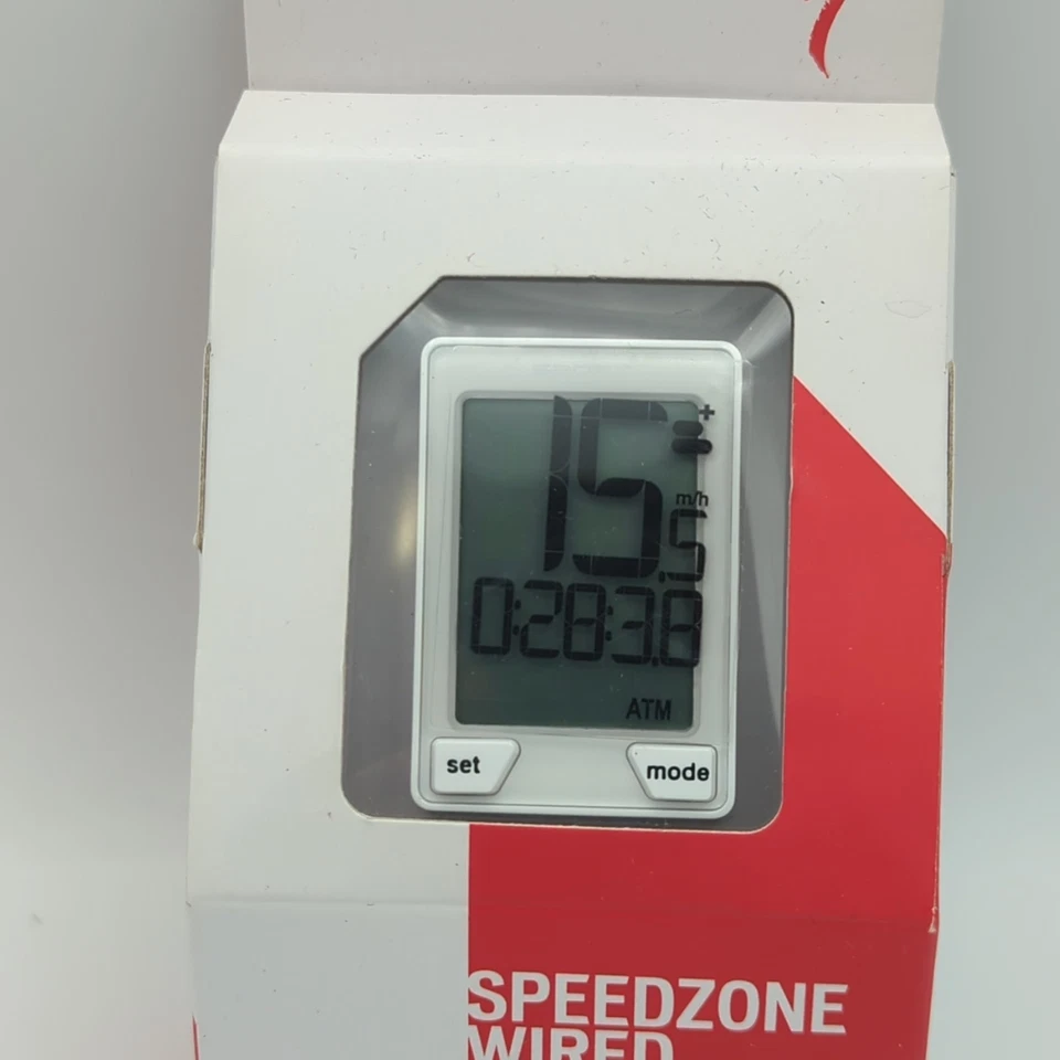 Specialized SpeedZone Sport Wired Cycling Computer - 9 Functions White NEW - Image 2 of 4