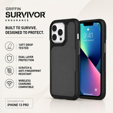 Official Griffin Endurance (iPhone 13 Pro, 6.1") Case, Shockproof Slim Cover