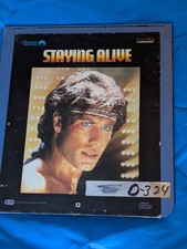 Staying Alive 1983 CED VideoDisc Broadway Travolta Saturday Night Fever 2