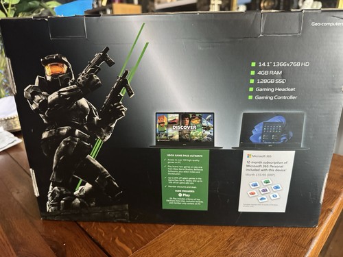 Geo GeoBook 14X Xbox Game Pass Edition. Includes Gaming Headset & Controller - Afbeelding 3 van 11