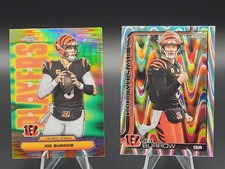 2025 Topps Chrome Joe Burrow Ray Wave & Power Players Refractor Bengals